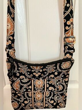 Vintage Vera  Bradley Retired Caffe Latte Crossbody Adjustable Strap